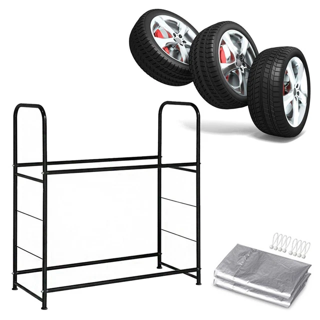 Soporte para neumáticos universal estantería para neumáticos estantería de taller estantería de almacenamiento estantería para 8 neumáticos