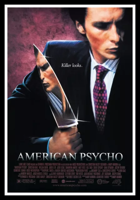 American Psycho Movie Poster Print & Unframed Canvas Prints