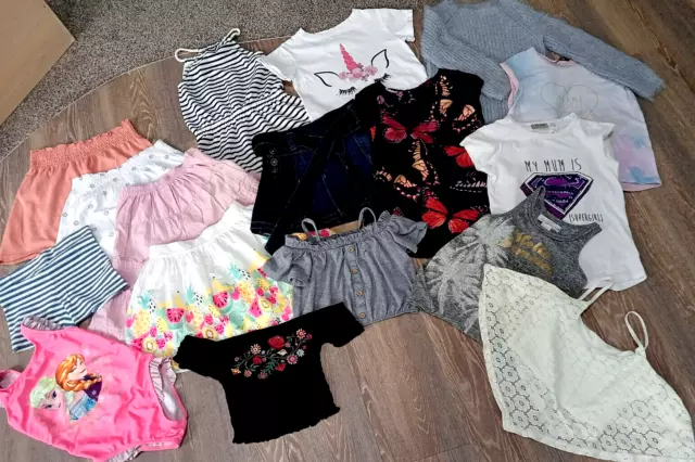 Girl's Summer Clothes Bundle (Age 5/6)Tops/Teashirts/Skirts/Jumper See Full List