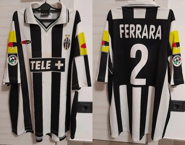 Maillot Juventus Turin 2000-2001 – Lotto – Tele+ – Taille XL – Bleu Marine