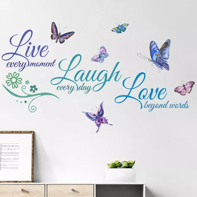 Bedroom Nursery Room Home Decor Wall Stickers Wall Decal Live Laugh Love