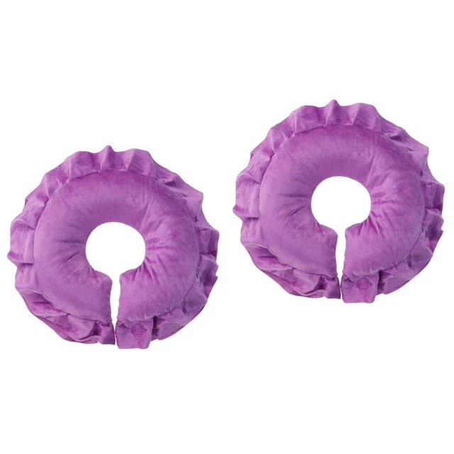 Set of 2 Oreiller Spa Visage Rond Oreillers De Lit Lavable Berceaux