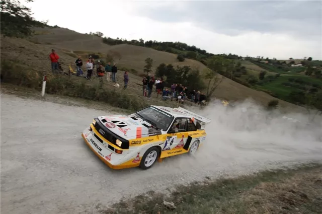 Poster Audi Sport Quattro S1 Rallylegend San Marino 2011 Gerber Foto 75x50 cm