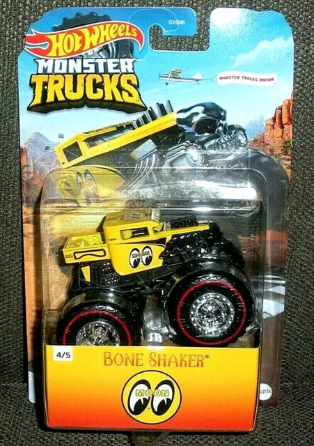 Hot Wheels Monster Trucks 2 Pack + matching cars Bone Shaker & Shark Wreak  $8Sh