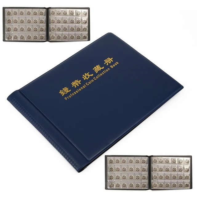 Collection Storage Money Penny Album Book 240-Holders Case Coins Display