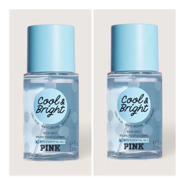 VICTORIA S SECRET PINK Cool Bright Body Mist 2.5 fl.oz. Lot