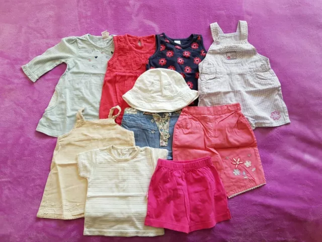 Pacchetto vestiti estivi per bambine taglia 3-6 mesi (10 articoli)