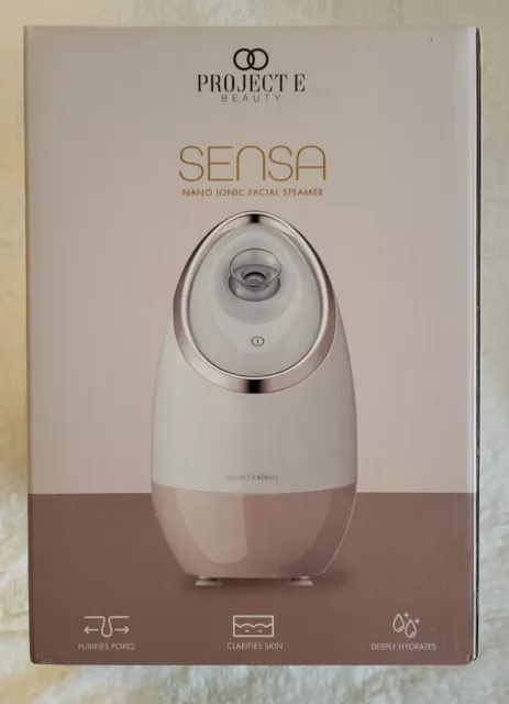 Project E Beauty Sensa Nano Ionic Facial Steamer - detox pores, hydrating - NEW