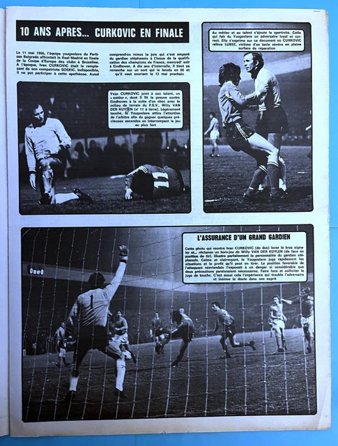 L’Équipe Du 09/04/1975 : St-Étienne – Bayern, Demi-finale Coupe D’Europe – Édition Rare