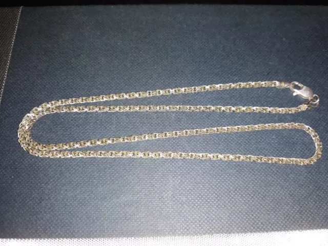 Königskette Sterling Silberkette 2mm breit massiv Länge 50 cm