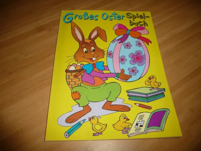 Grosses Oster Spielbuch Beschäftigungsbuch Kinder basteln Rätsel malen spielen
