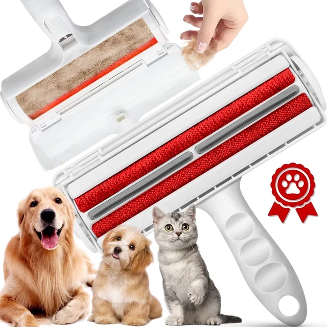 Pet Hair Remover Roller Dog Brush Fur Cat Reusable Lint Cleaning Stick Sofa Tool