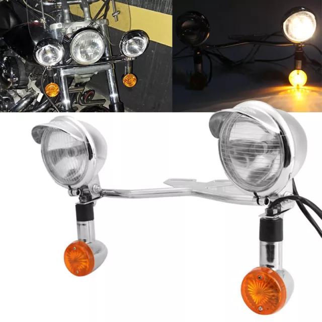 Passing Light Bar & Turn Signals Fit for Honda Shadow ACE Aero VT 750 VLX 600