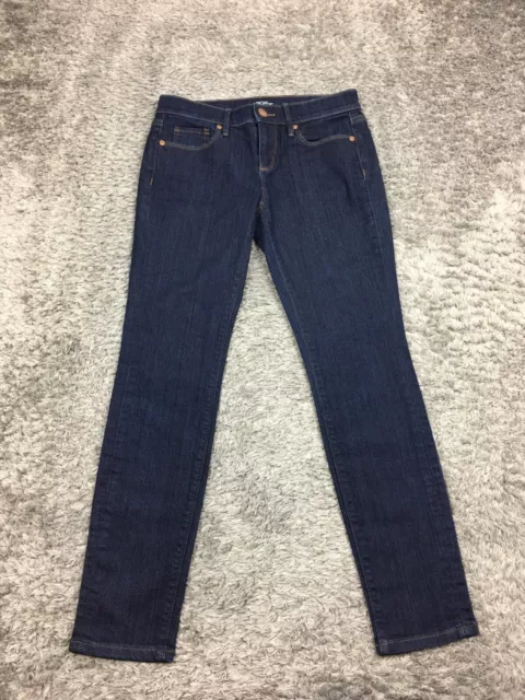 Ann Taylor LOFT Modern Skinny Jeans Womens Size 2P Petite Blue Dark Wash Denim