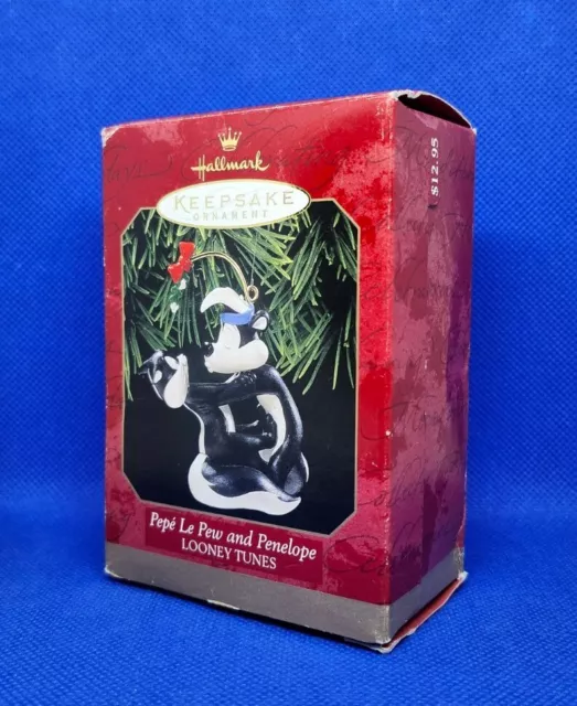 Vintage, 1998 Hallmark Keepsake Ornament, LOONEY TUNES Pepé Le Pew and Penelope