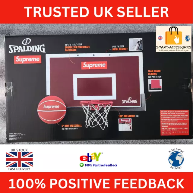 Supreme® X Spalding® Mini Basketball TÜRHALTERUNG Reifen mit Ball kostenloser Versand