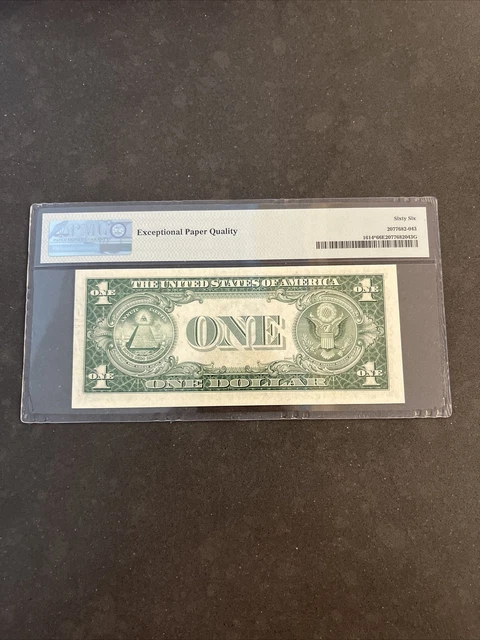 1935-E Silver STAR Gem Fr. 1614* PMG 66 EPQ Serial STAR E Block 2