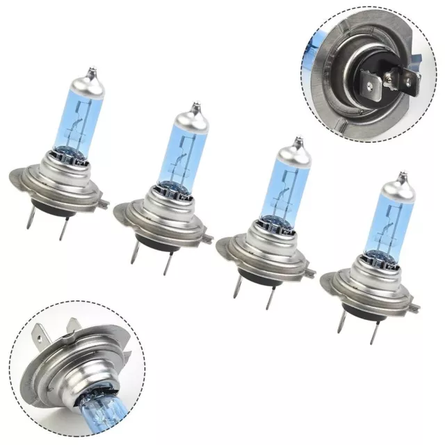 4x H7 100W 8500K Xenon Super Brillant Blanc Effet Phare Ampoule 12V 6000K Au