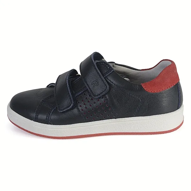 Richter Boys FitMI 68321427201 Atlantic Blue & Red Leather Shoes