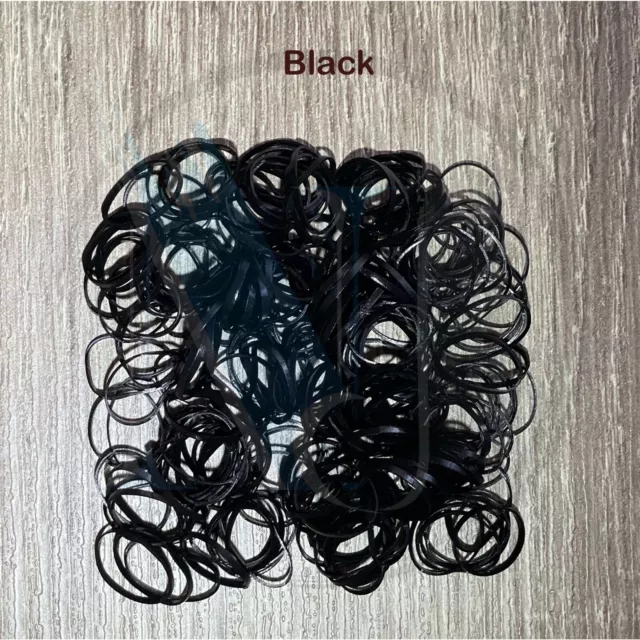 1000 Mini Clear Hair Elastics Rubber Bands Braids Braiding Plaits Small  Bands