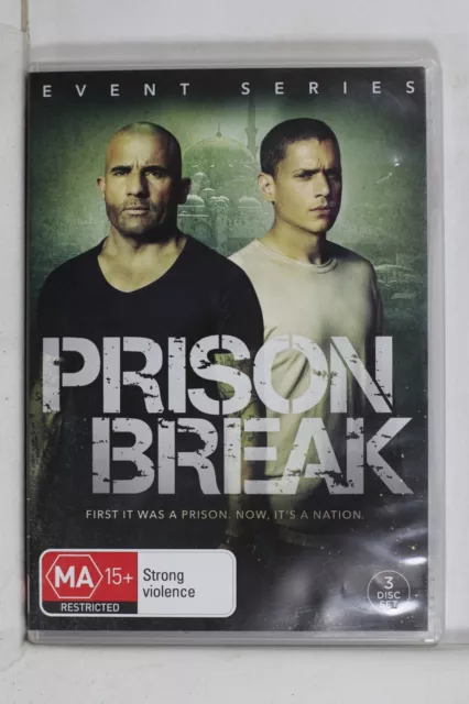 Prison Break : Event Series (DVD, 3-Disc Set) - Reg 4 - Like New (D675)