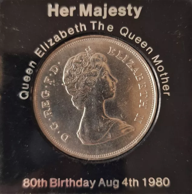 1980 Her Majesty Queen Elizabeth The Queen Mother 80Th Birthday Coin August 4Th
