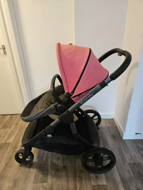 iCandy Pram Travel System - Orange Colour Pop + Extras!