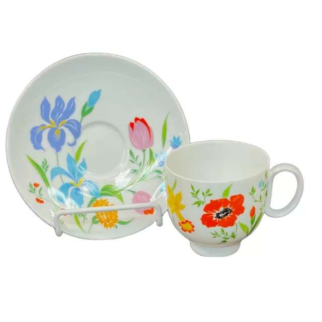 H&C SELB Heinrich Primavera Tea Cup & Saucer Bavaria Germany coffee