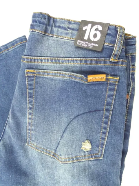 JOES JEANS brixton boys size 16 STRAIGHT narrow kids stretch blue denim 2