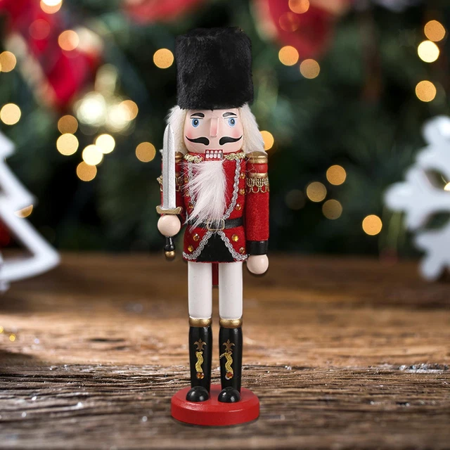 Clayre & Eef Pendentif de Noël Casse-noisette 12 cm Rouge | Leroy Merlin