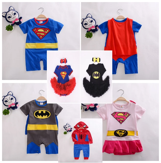 RAGAZZI RAGAZZE BAMBINO SUPER EROE TUTA tuta FESTA outfit COSTUME FANTASIA