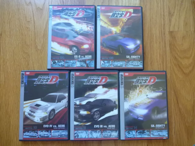 Initial D Battle 1: Akinas Downhill (DVD, 2003) with Card Anime Honda CRX  AE86