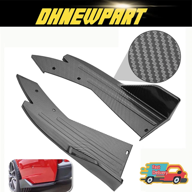 CARBON FIBER FOR Dodge Charger Challenger Rear Bumper Lip Side Splitter