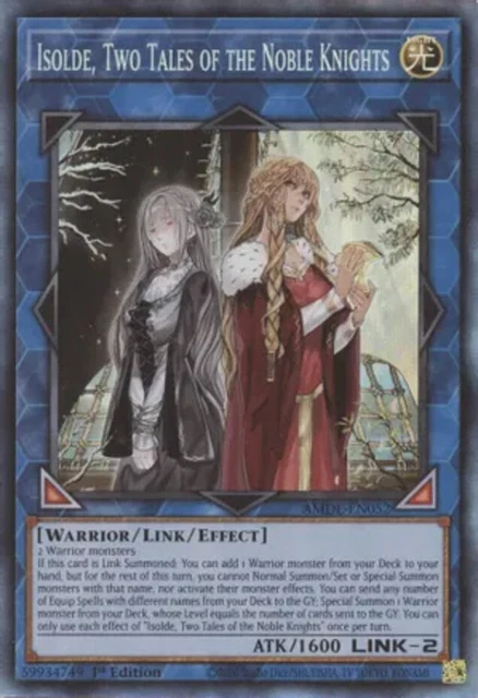 Yugioh! Isolde, Two Tales of the Noble Knights - AMDE-EN052 - Super Rare - 1st E