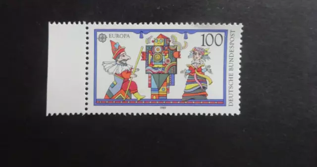 postfrische briefmarke mit seitenrand michel 1418 bund deutschland 455