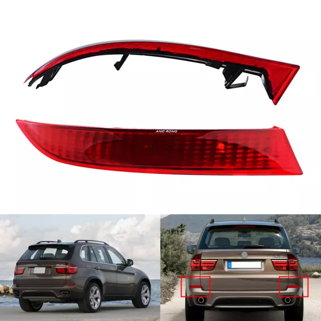 2 Rouge Reflecteur de pare-chocs arrière Pour BMW X5 E70 LCI 2010 2011 2012 2013