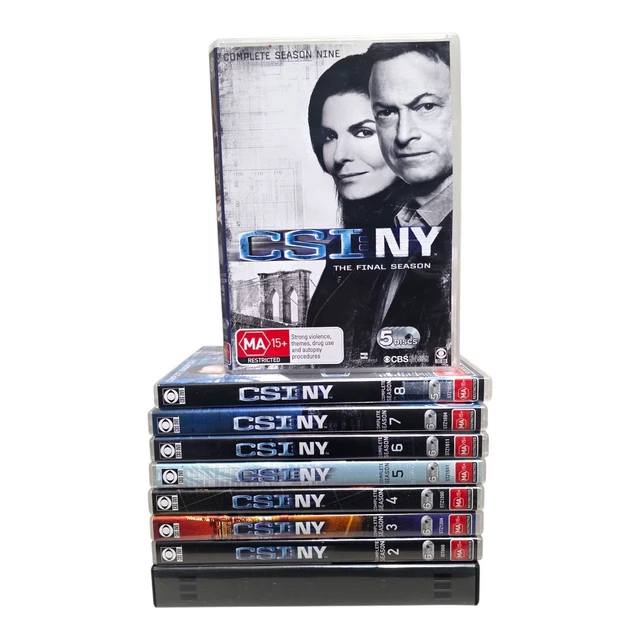 CSI NY SEASONS 1-9 Complete Set - DVD Region 4 - Good