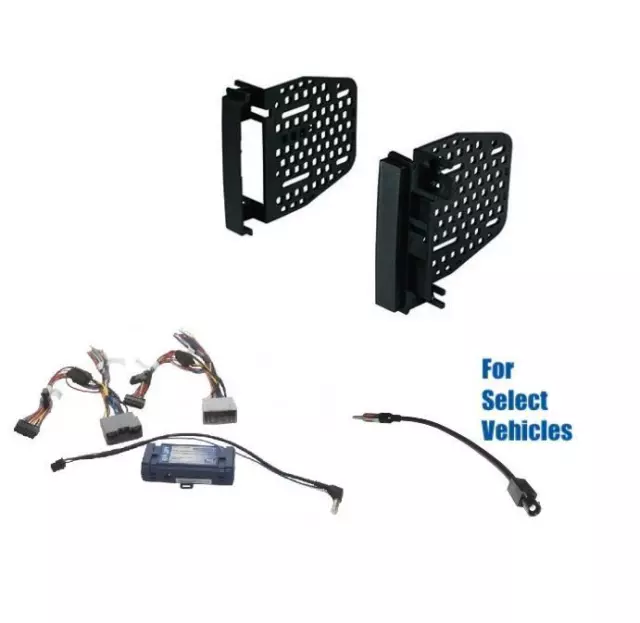 D Din Car Stereo Radio Dash Kit Amp Steering Audio Wire Combo for some Chrysler
