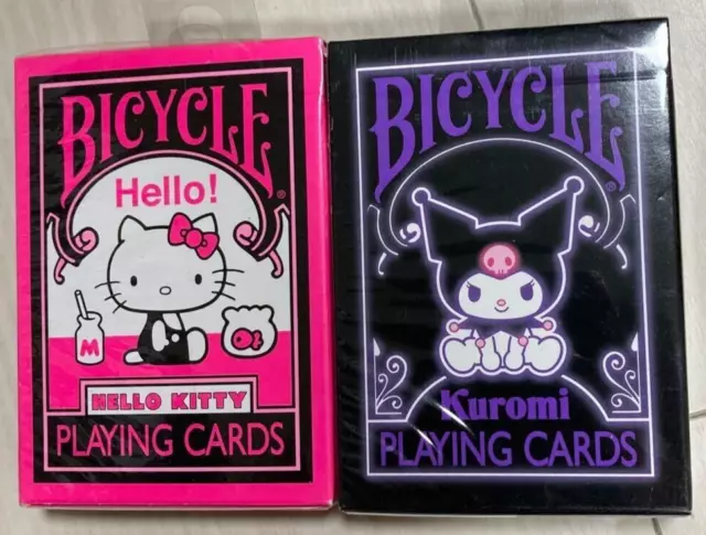 Bicycle Sanrio Hello Kitty & Kuromi  Playing Cards / Trump / Rare / Discontinued