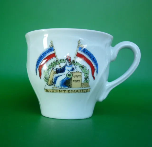 French Revolution Bicentenary 1789-1989 Commemorative Espresso Cup, VGC