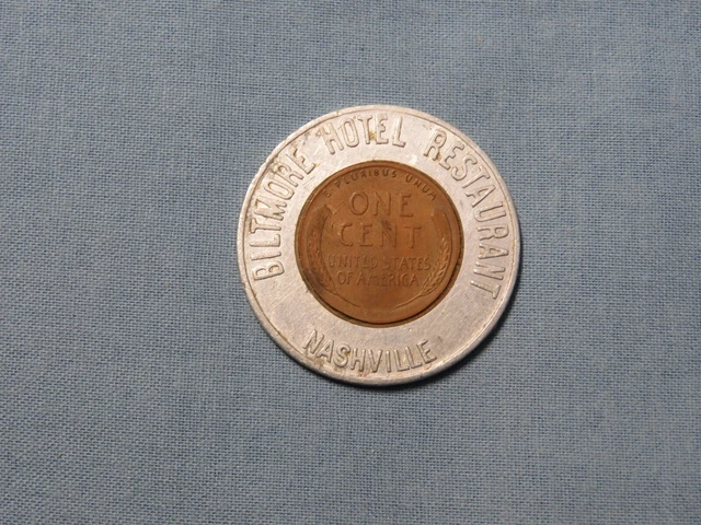 1957d Encased Cent from Nashville, Tennessee