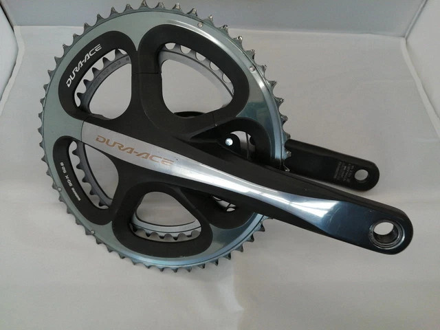 Manivelles Shimano Dura Ace FC-7700 172,5mm - 9 Vitesses - 130 BCD - Argent - VGC
