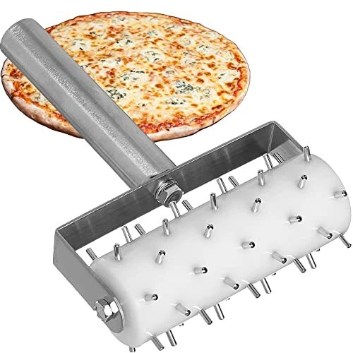 Rodillo estibador profesional de masa de pizza - rodillo de pizza de acero inoxidable con......