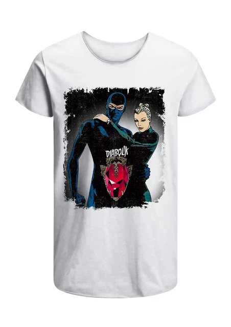 T-Shirt Diabolik Eva Kant fumetto Uomo Abbigliamento 100% Cotone Taglia S XXL