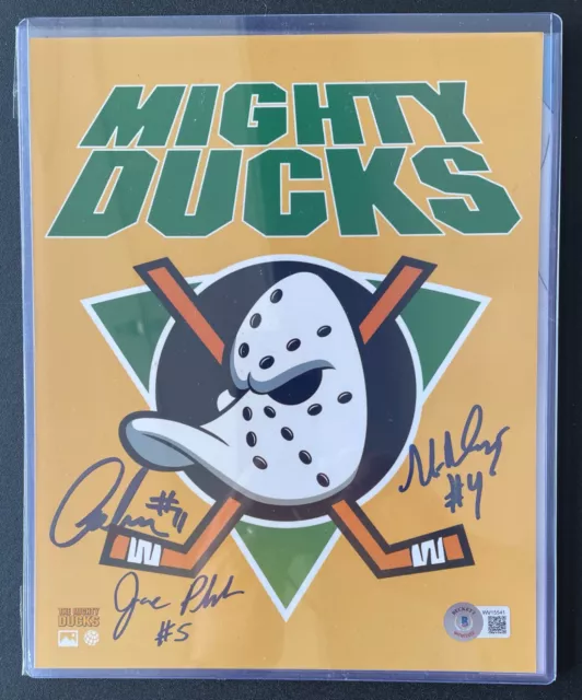 Bam! The Mighty Ducks TRIPLE SIGNED AUTO Aaron Schwartz Plank Doherty Beckett Bam! The Mighty Ducks TRIPLE SIGNED AUTO Aaron Schwartz Plank Doherty Beckett