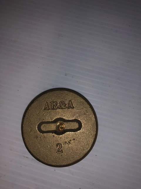 Ab&A 60360 2" " Dia., Brass, Brass Finish, Los Angeles Style, Cleanout Plug