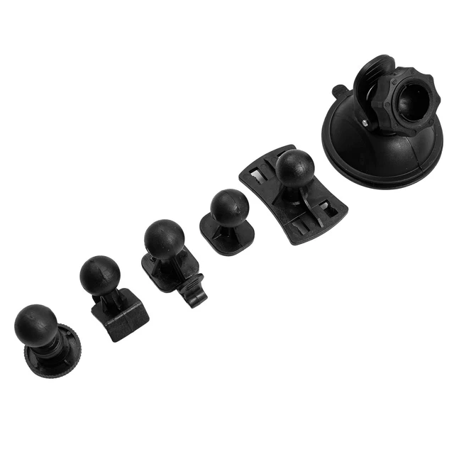 Josenidny - Ventosa per Dash Cam Supporto Videoregistratore del veicolo parabrezza e Dashboard Mount con 5 tipi di adattatore a 360 gradi vista