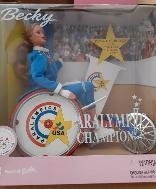 Barbie Paralympic Champion Becky Doll Mattel 1999 #24662 NEW Toy Accessories