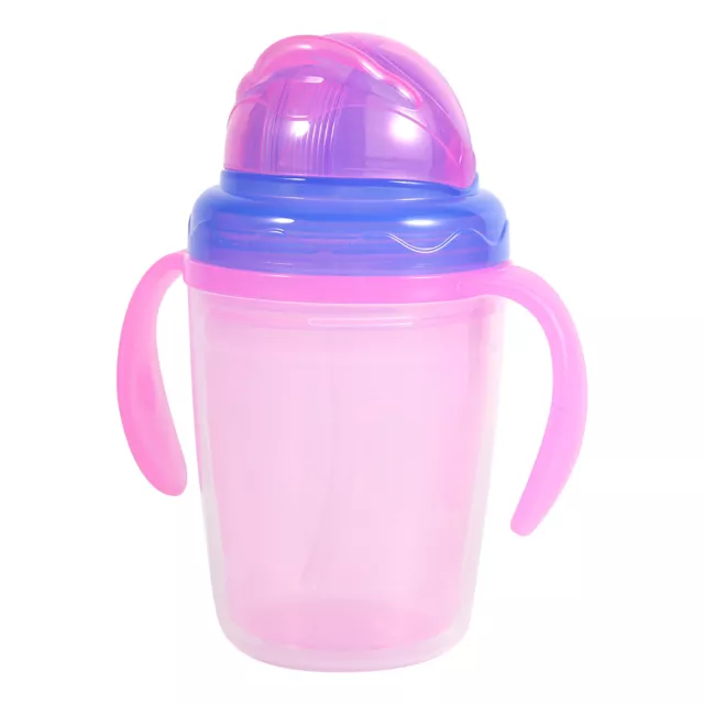 HG Colorful 230ml Newborn Bottle Baby Straw Cup Infant Drinking Bottle With