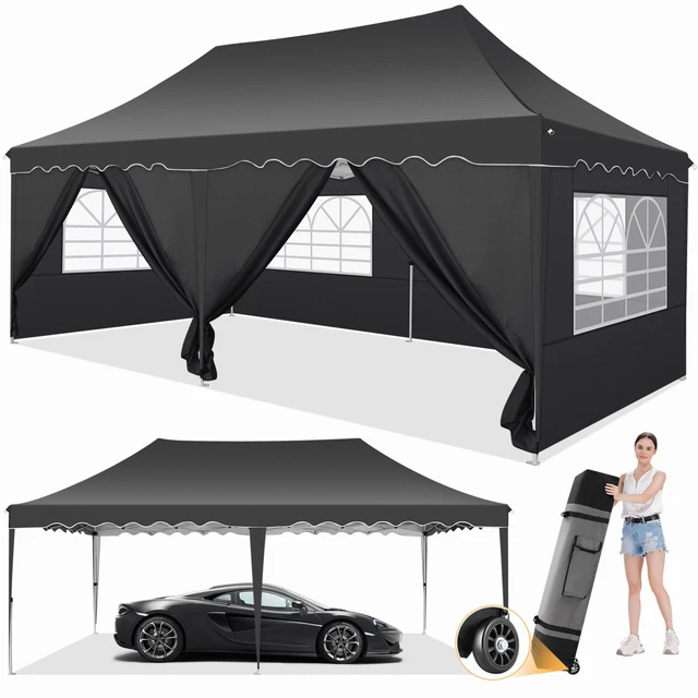 Klapp Pavillon WASSERDICHT Dachmaß 3x3m, 3x4,5m, 3x6m, 3x9m Pavillion Gartenzelt